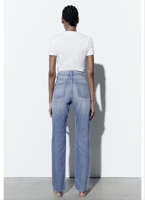 Джинси Zara high rise straight