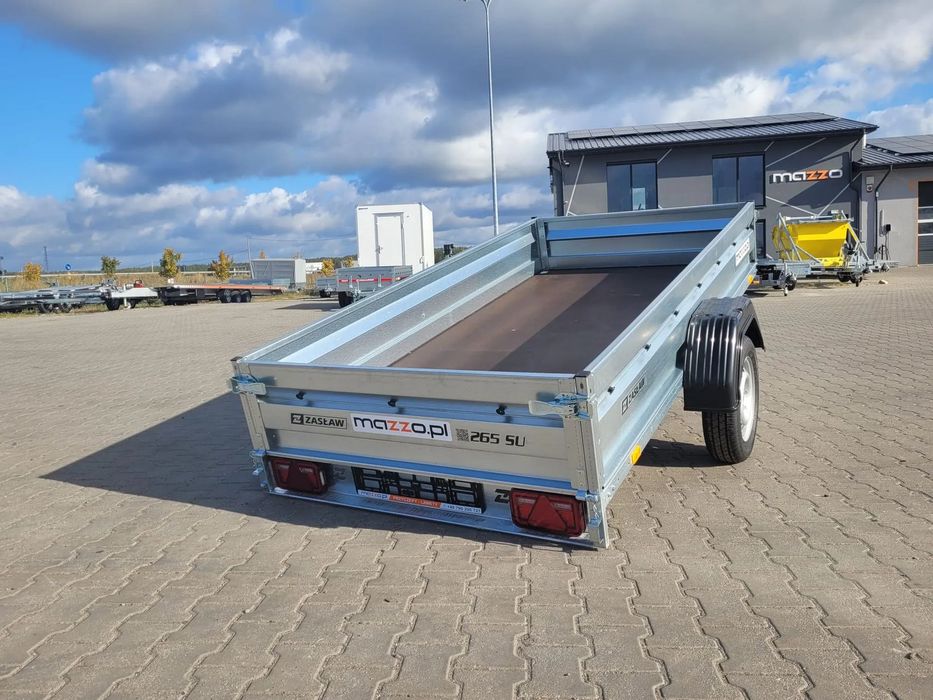 Zaslaw Dostawa Przyczepka Uchylna Dmc750kg 265X132x35cm Solidna I