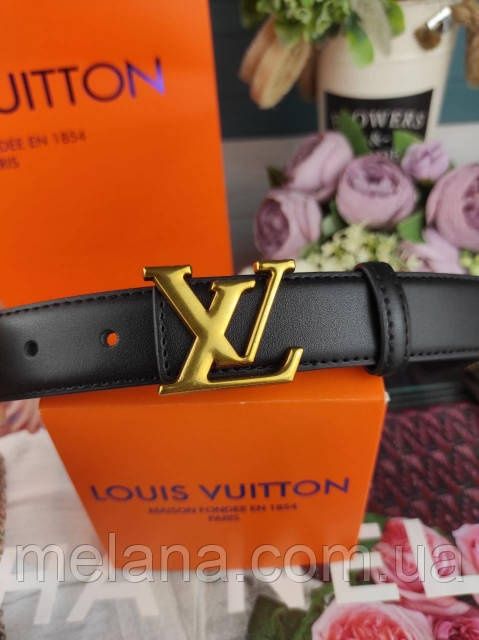 Кожаный женский ремень Louis Vuitton Луи Витон ЛВ жіночий ремінь