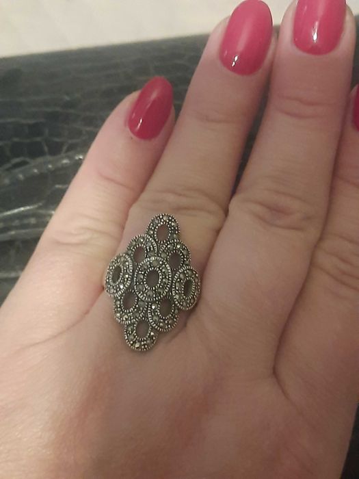 Pierścionek z markazytami