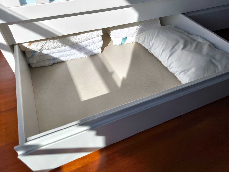 BERÇO CONVERTÍVEL de bebé + colchão + EXTRAS