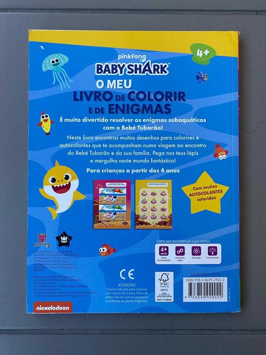 Livro educativo do Baby Shark