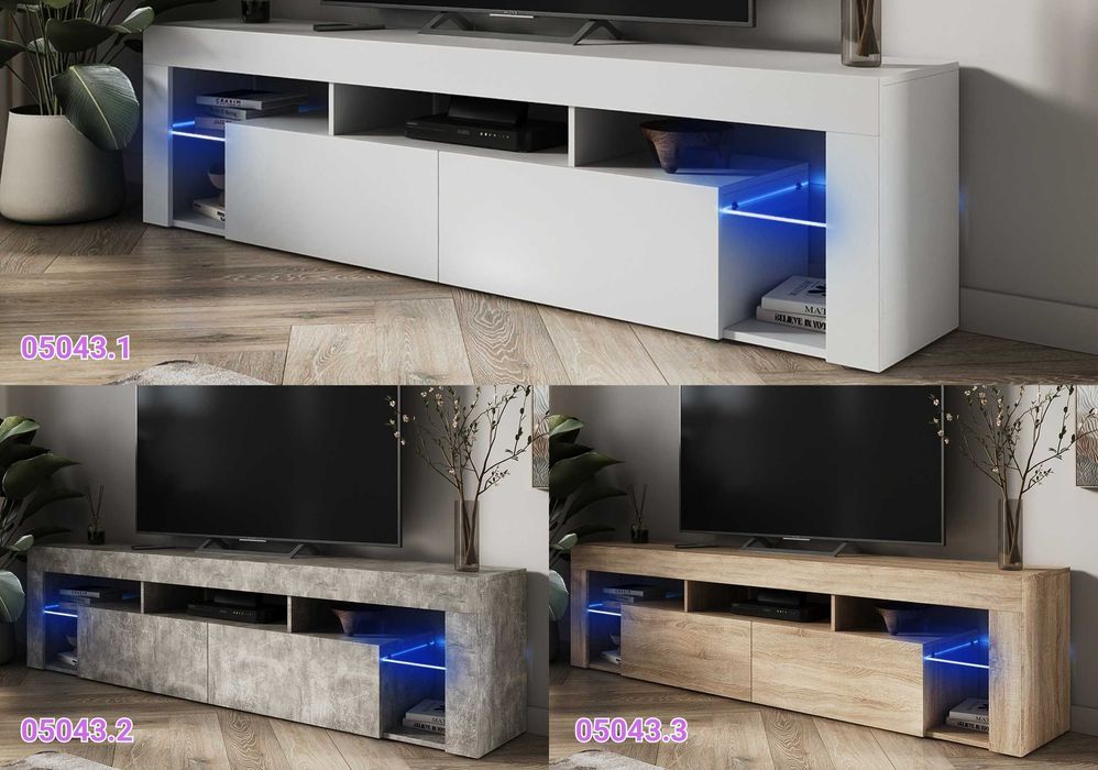 НОВЕ за ЦІНОЮ БУ‼️Тумба для телевізора з ДСП ТВ тумба з Led підсвіткою