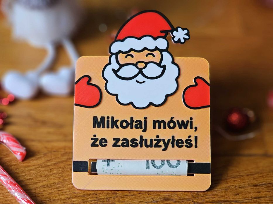 Bon podarunkowy na pieniądze. Wydruk 3D