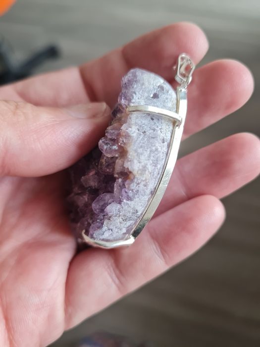 Pendente com drusa de Ametista