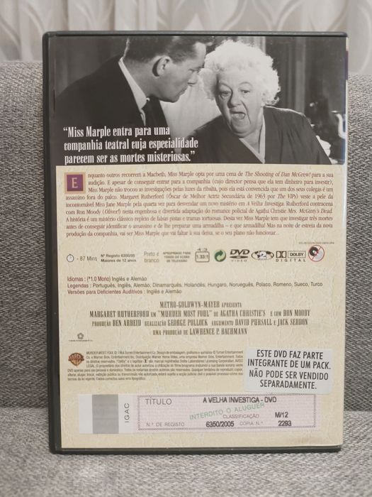 Pack Margaret Rutherford (Miss Marple)