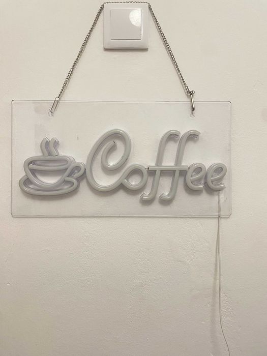 Letereiro luz para bar néon Coffee