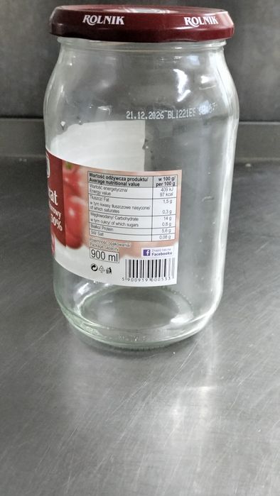 Sprzedam słoiki szklane 900 ml