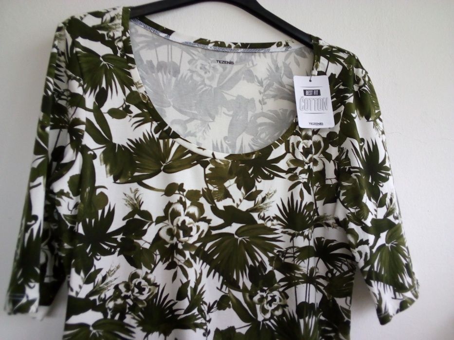 Blusa padrão verde - Tezenis - Tamanho L - Nova!