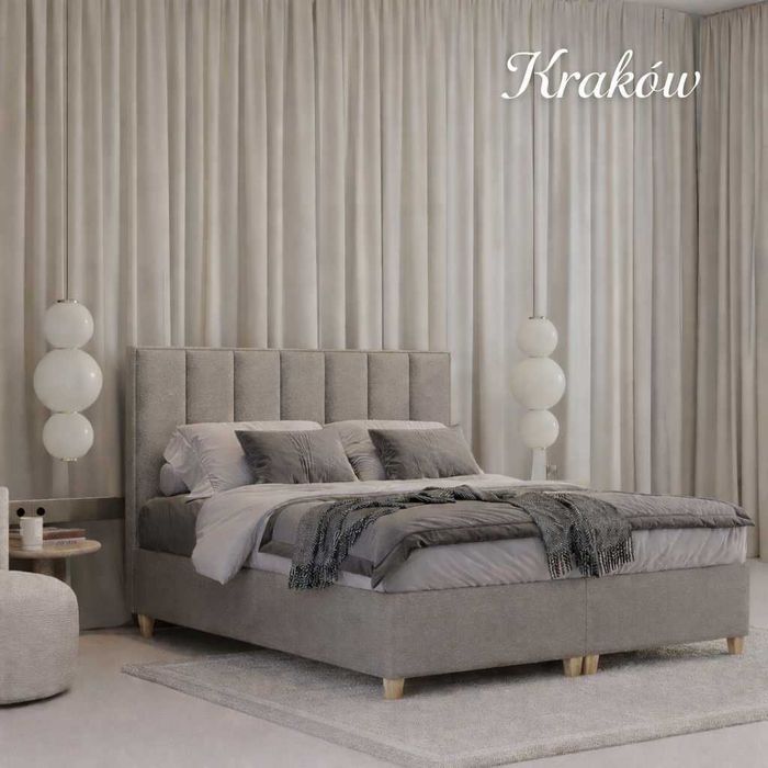 10 LAT GWARANCJI Łóżko tapicerowane ze stelażem metalowym - PRODUCENT