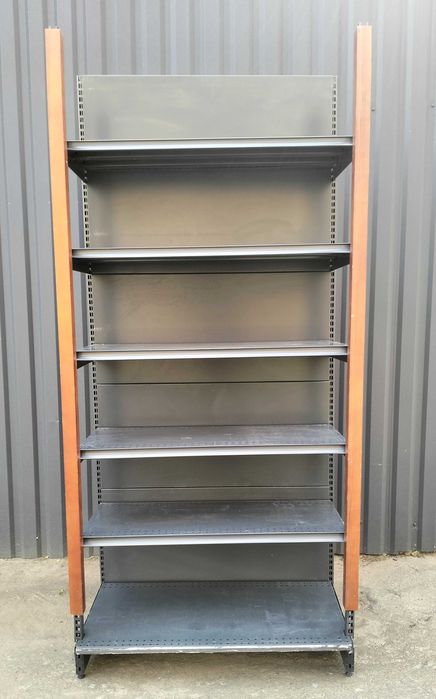 Торгові пристінні стелажі з підпорами «Колумб» 225х100см., Б/у 13452