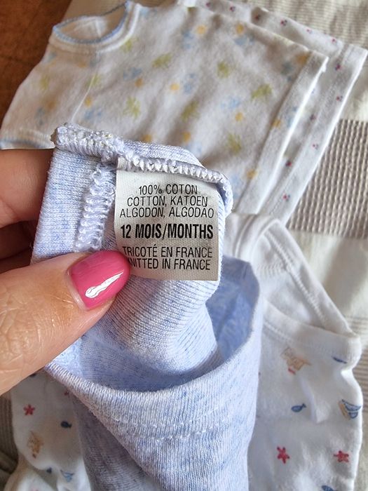 Conjunto de 4 tapa fraldas 100% algodão, tamanho 12 meses