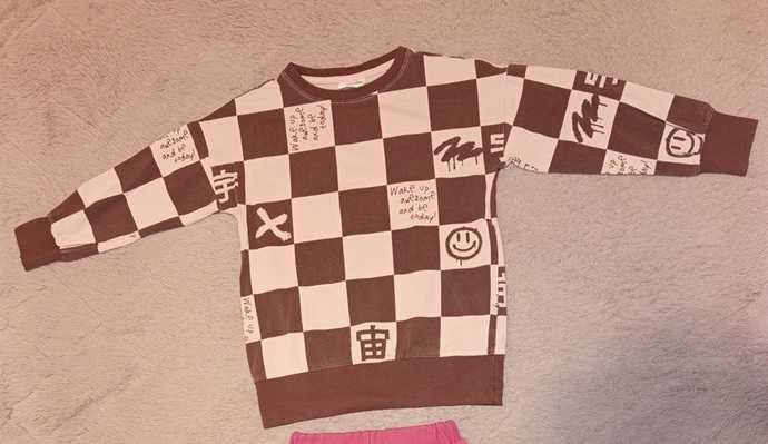 Bluza dla dziewczynki z Coccodrillo /szachownica; roz.134