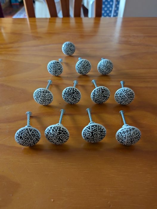 Puxadores de cómoda (conjunto de 12)