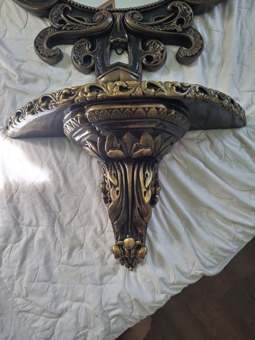 Винтажное зеркало с кронштейном,в стиле ббароко