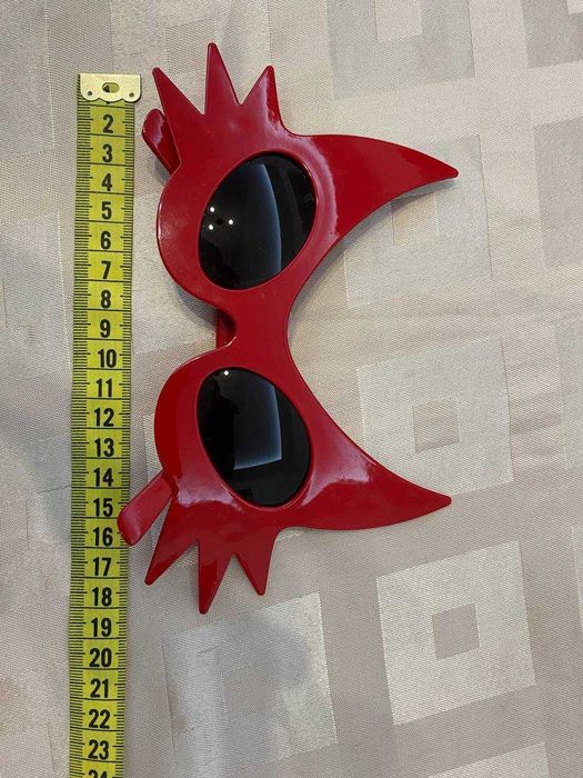 Czerwone okulary diabła HALLOWEEN