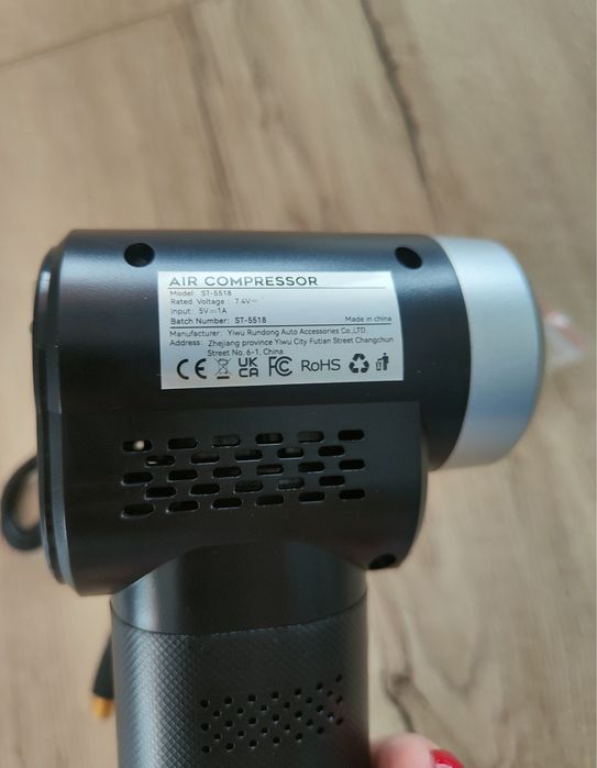Kompresor ręczny na usb mały przenośny do opon auto rower