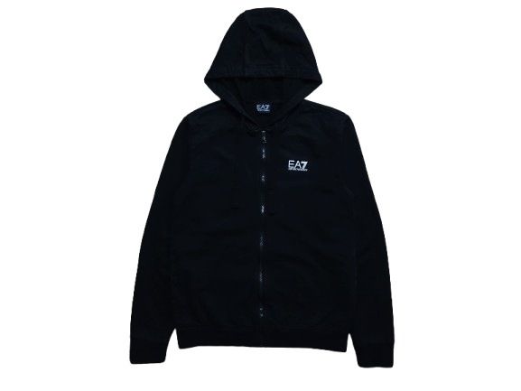 EMPORIO ARMANI EA7 Bluza Czarna z Kapturem Full Zip Damska r. M