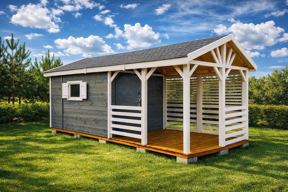 Domek ogrodowy drewniany 3x6 | producent | nowoczesny | transport