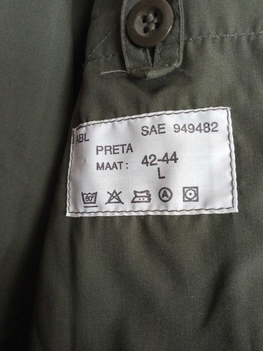 Parka militar vintage com capuz M88 Exército Belga casaco sobretudo