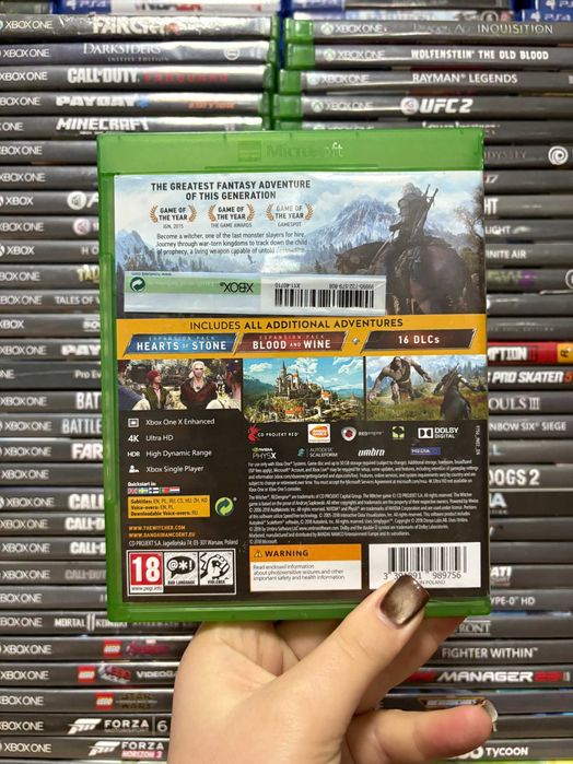 Гра The Witcher 3 на xbox one, диск з грою на хбокс, ліцензія