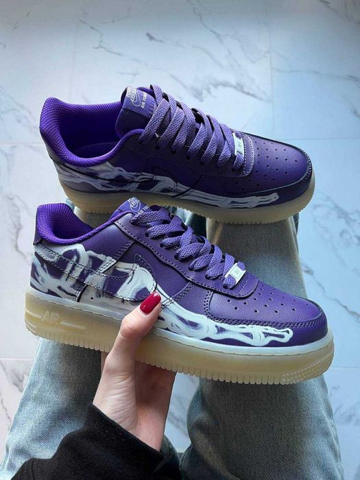 Чоловічі кросівки Nike Air Force 1 Low Skeleton "Purple" Розміри 40-45
