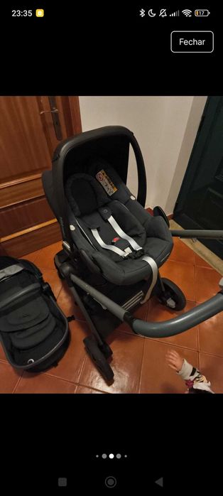 Trio Maxi Cosi Zélia com Ovo Rock com Isofix e carrinho de passeio