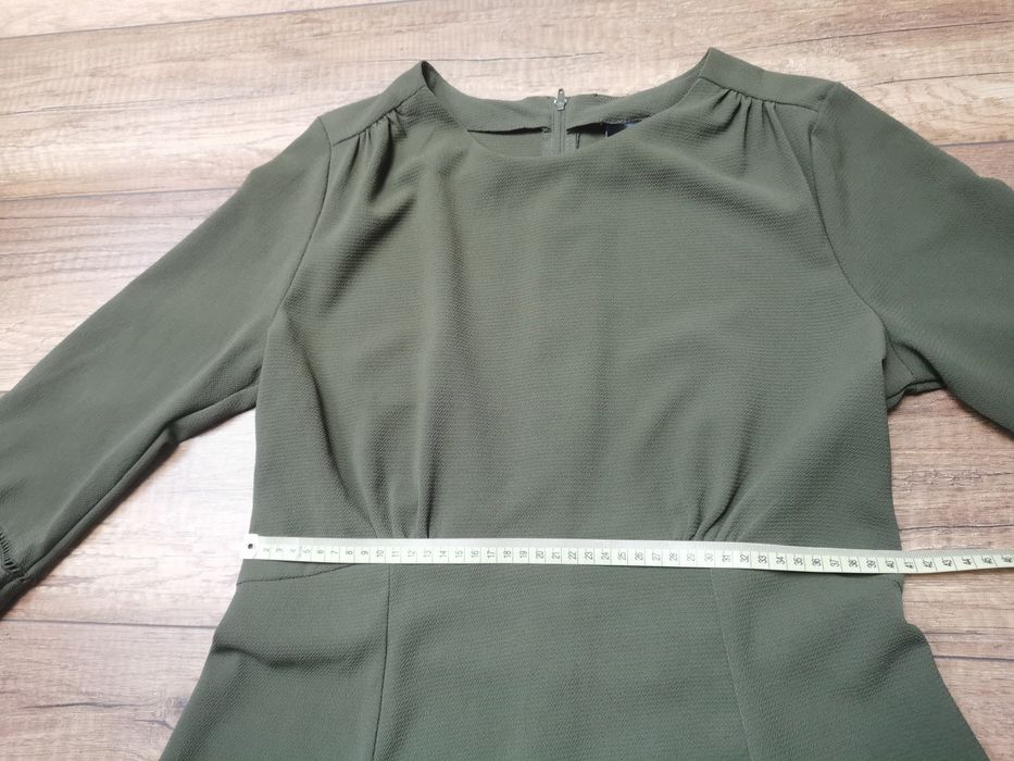 Sukienka khaki hm rozmiar 42 zielona