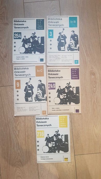 zestaw 5 książek Biblioteka orkiestr tanecznych