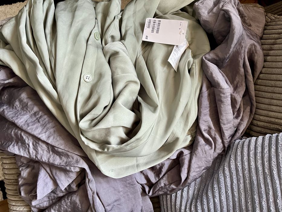 H&M pizama satynowa 2 cz nowa rS