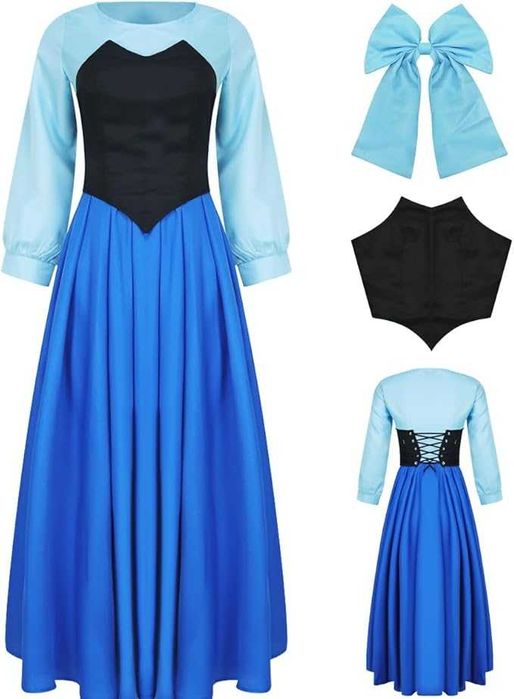 Kostium Księżniczki Ariel – Sukienka Syrenki dla Kobiet