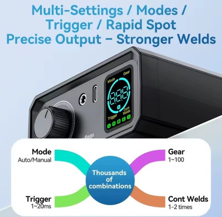 Контактная точечная сварка, портативная 9000W