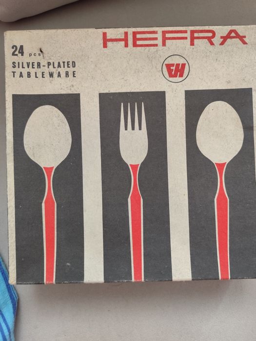 Sztućce hefra srebrne 24