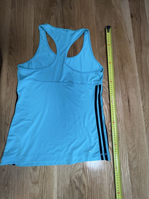 Turkusowa sportowa bluzka fitnes S/L
