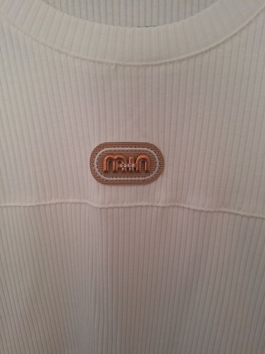 Bluzka prążek biała