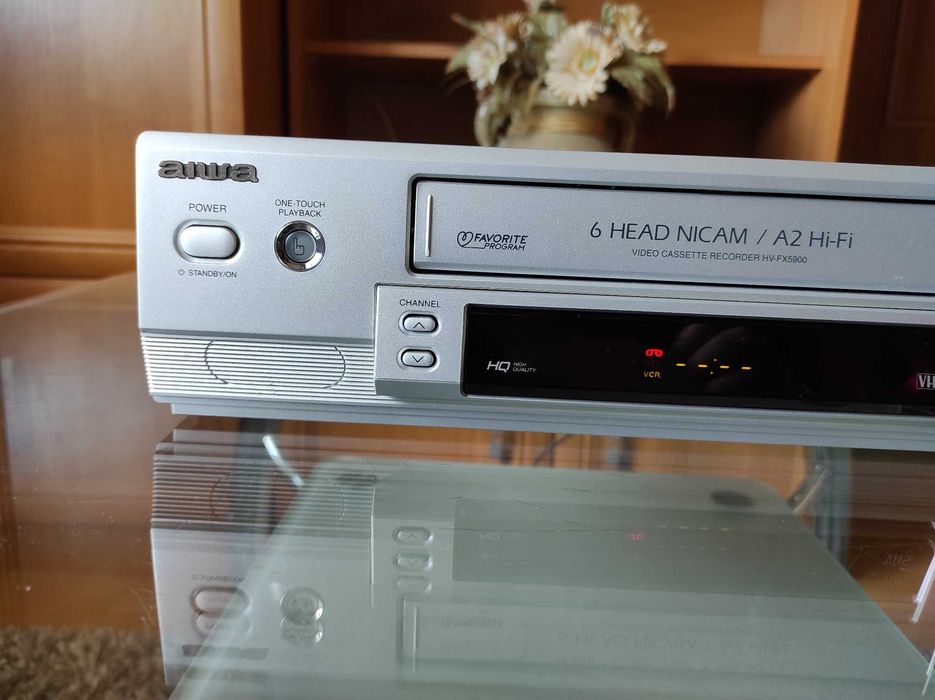 Magnetowid AIWA HV-FX5900KH + pilot i kabel SCART (Euro)