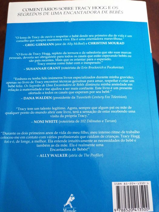 Livro "os segredos de uma encantadora de bebés"