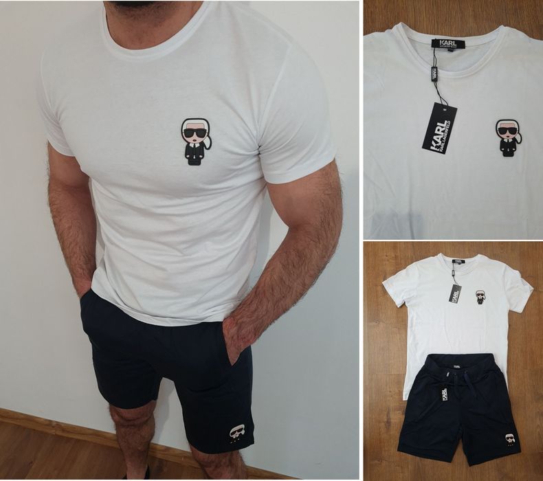 karl męski nowy komplet m-xxl