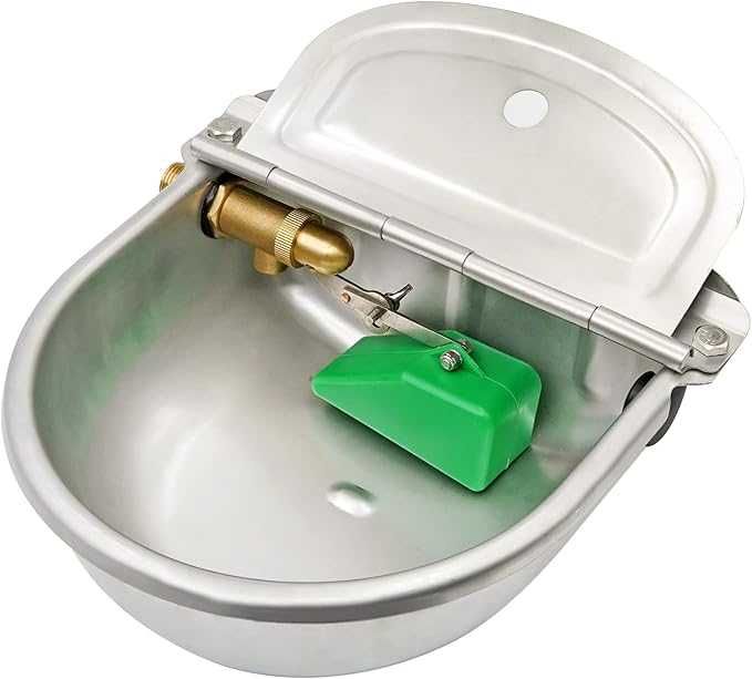 Poidło miskowe ze stali nierdzewnej 2,5 l Dla bydła, koni, owiec i kóz