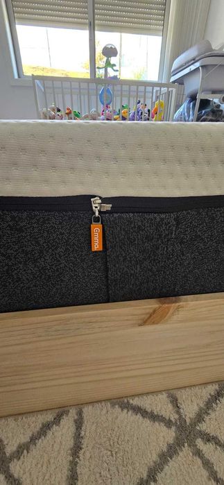 Colchão Emma Original 160x200 mais cama básica em pinho de oferta