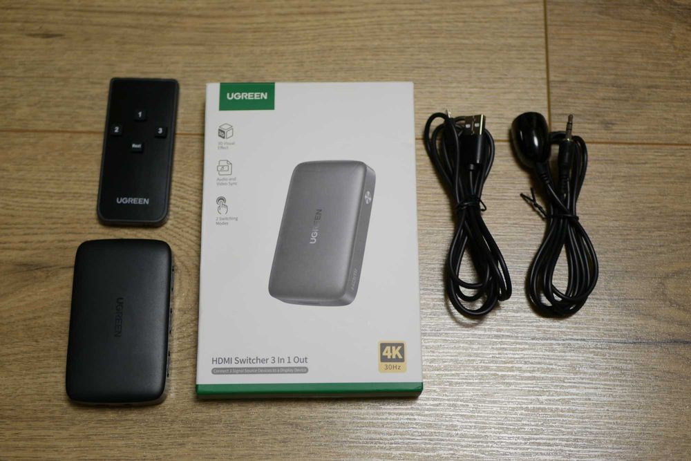Перемикач HDMI 3 в 1  UGREEN CM332 Switch