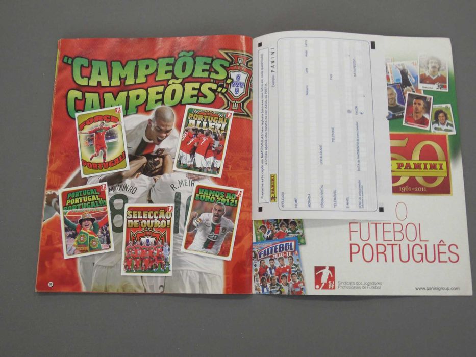 Caderneta Panini Portugal de Ouro 2011 Completa