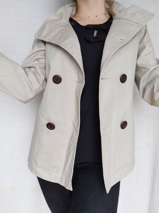 Płaszczyk płaszcz kremowy beżowy Gaminerie