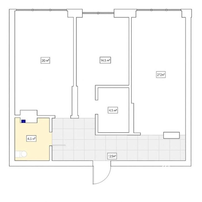 3-кімнатна світла та простора квартира в ЖК "Львівський Квартал"