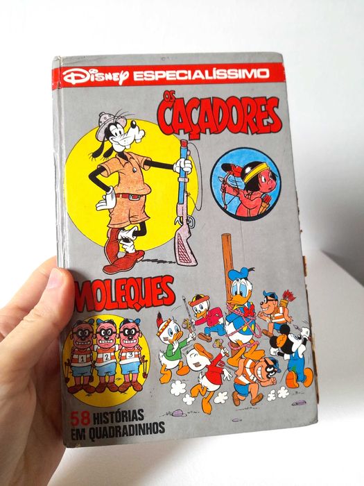 Livro Vintage de BD Disney Especialíssimo Número 5 Coleção Anos 80