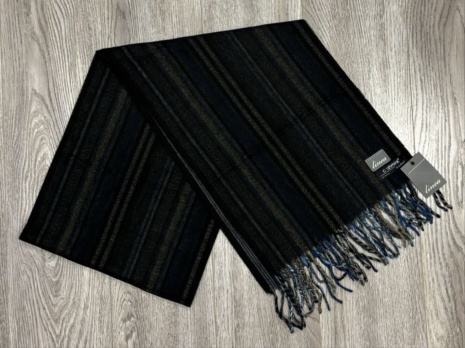 Cashmink Мужской шарф шарфик двухсторонний акриловый акрил полосатый