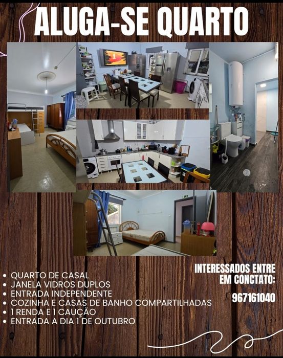 Alugo quarto de casal em Moradia