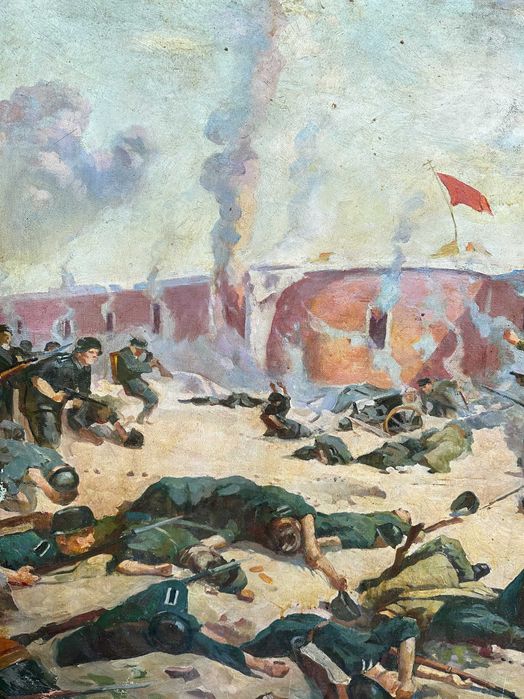 Картина "Захисники Брестської фортеці»  СССР , соцреализм, война