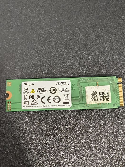 Накопичувач Hynix 512 ГБ SSD M.2 PCIe 3.0 NVMe, є оплата частинами