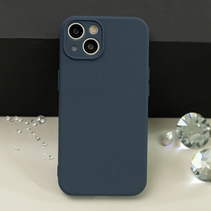 Nakładka Silicon do Motorola Edge 70 Fusion ciemnoniebieska